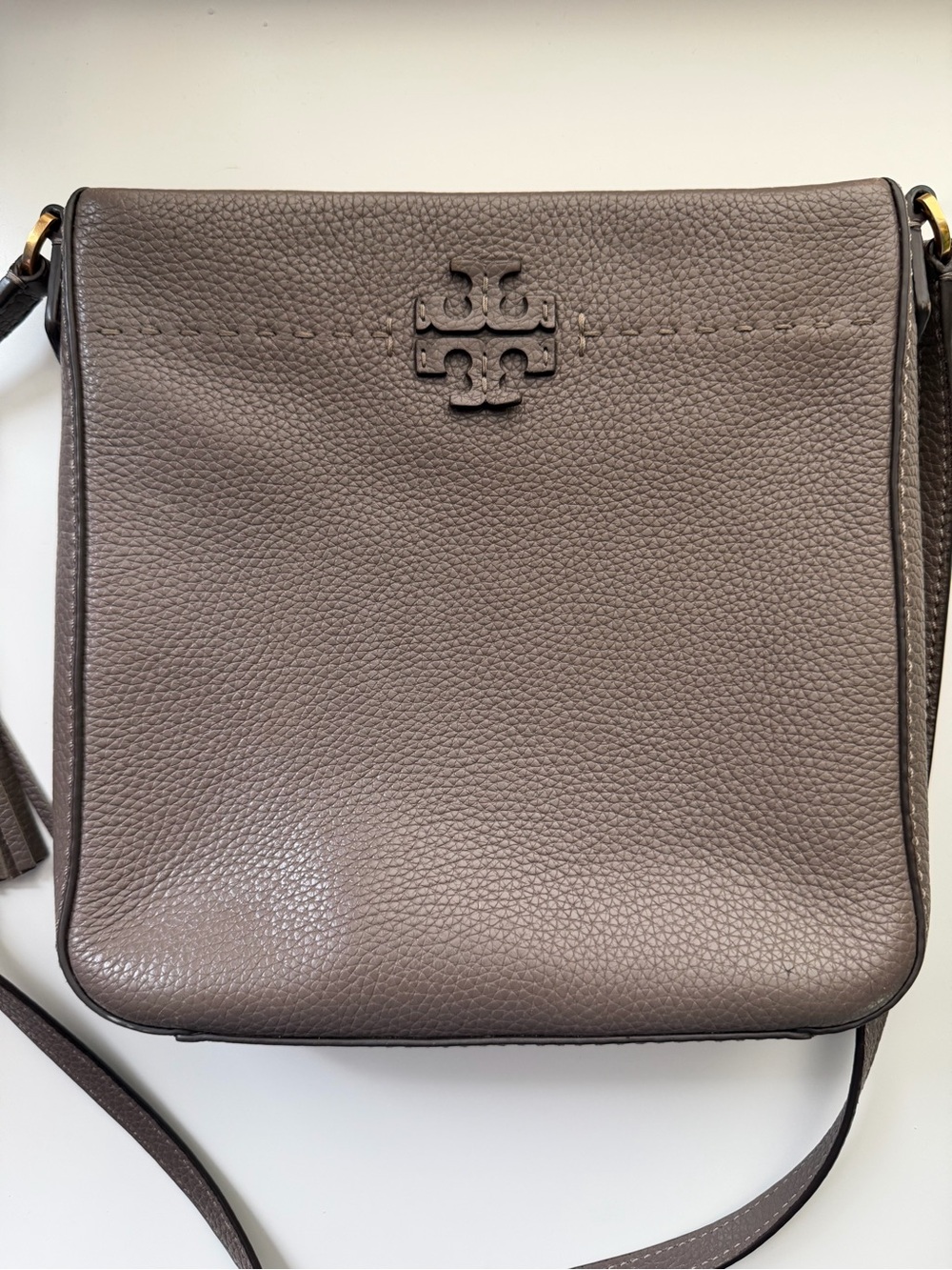Tory Burch McGraw Pebbled Leather Crossbody Swingpack